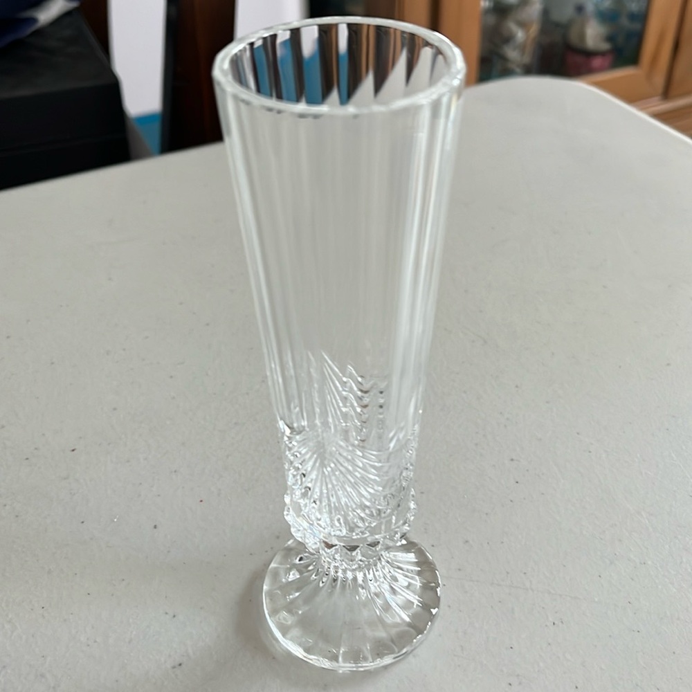 Aurea glass vase by rock crystal rock bud vase